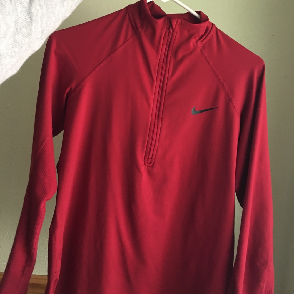 Red Nike Quarterzip